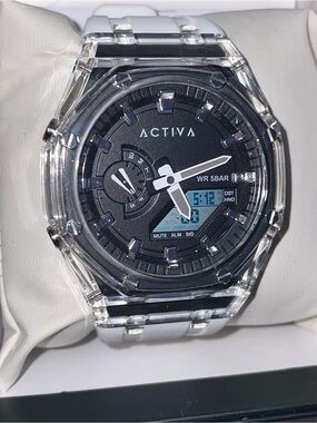 Activa X Invicta Men's Digital Watch - 44.2mm White (ACW2100-004)